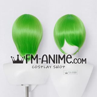 Short Straight Leaf Green Cosplay Wig