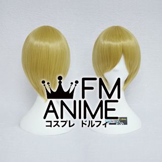 Short Straight Yellowish Brown Cosplay Wig