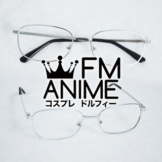 K Project (anime) Reisi Munakata Silver Square Frame Glasses Cosplay Accessories Props (Without Lenses)