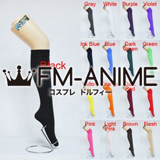 Ladies Women Girls Uniform Fashion Cosplay Velvet Knee High Socks
