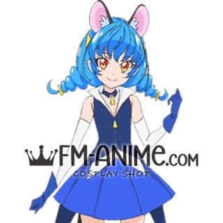Star☆Twinkle Pretty Cure Yuni Blue Cat Cosplay Wig