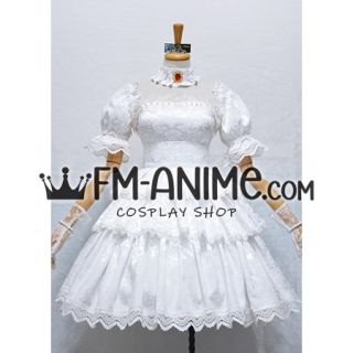 Su Ma-o Boosette King Teresa Hime Ghost White Lolita Cosplay Costume