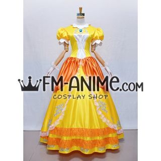 Bros Ultimate Princess Daisy Dress Cosplay Costume