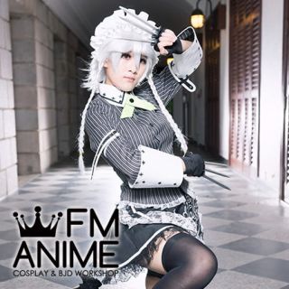 Touhou Project (Koumajou Densetsu) Sakuya Izayoi Cosplay Costume