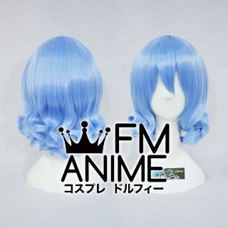 Short Wavy Dark Sky Blue Cosplay Wig