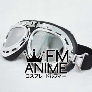 Vintage Style Silver Lens Goggles Glasses Cosplay Accessories Props