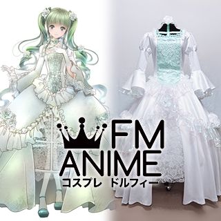 CV01 Cantarella Rosa Bianca White Wedding Dress Cosplay Costume