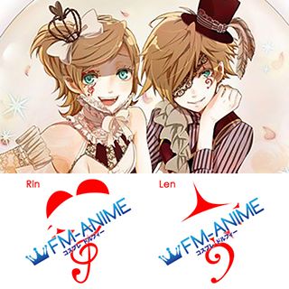 V Singer Len Rin Circus Cosplay Temporary Tattoo Stickers