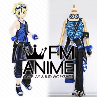 V Singer Len Punk Cosplay Costume (Male XL)