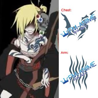 V Singer Len Grave Sending Song Cosplay Temporary Tattoo Stickers