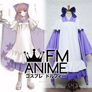 V Singer Luka Senbonzakura Maid Kimono Cosplay Costume