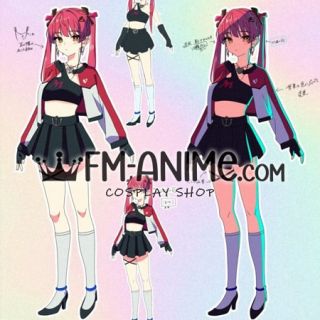 Hololive Vtuber Virtual YouTuber Marine Houshou Cosplay Costume