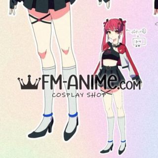 Hololive Vtuber Virtual YouTuber Marine Houshou Cosplay Black High Heel Shoes