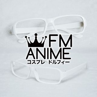 White Square Frame Glasses Cosplay (Without Lenses)