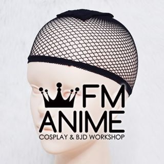 Breathable Elastic Korea Hair Wig Cap Black Cosplay Accessories