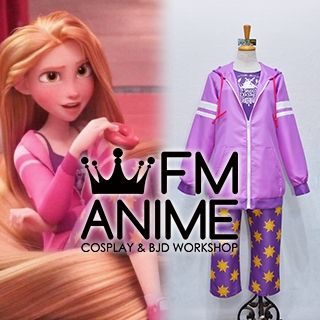 Wreck it Ralph 2 Ralph Breaks the Internet Tangled Disney Casual Rapunzel Cosplay Costume