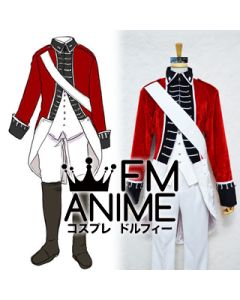 Axis Powers Hetalia Arthur Kirkland (England) Revolutionary War Military Uniform Cosplay Costume