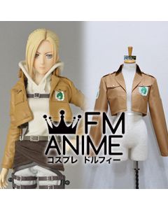 Attack on Titan Annie Leonhart Military Police Brigade Corps Coat Jacket Cosplay Costume