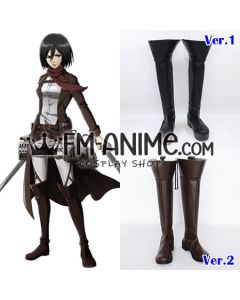 Attack on Titan Corps Military Uniform Eren Armin Mikasa Sasha Levi Hange Jean Cosplay Shoes Boots
