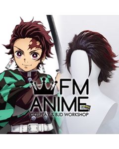 Demon Killer Tanjiro Cosplay Wig