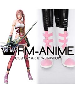 Final Fantasy XIII-2 Serah Farron Cosplay Shoes Boots (Pink)
