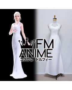 Final Fantasy XV Lunafreya Nox Fleuret White Dress Cosplay Costume