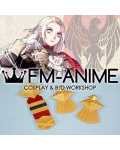 Fire Emblem: Three Houses Edelgard von Hresvelg Military Uniform Badge Gold Cosplay Accessories Prop