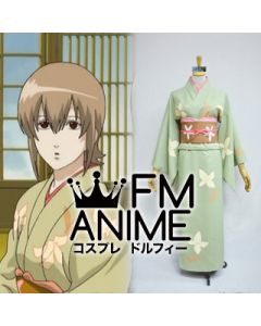 Gintama Okita Mitsuba Kimono Cosplay Costume