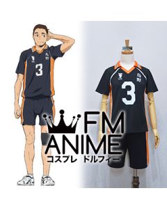 Haikyuu!! Karasuno High School Volleyball Teams Asahi Azumane Uniform Cosplay Costume