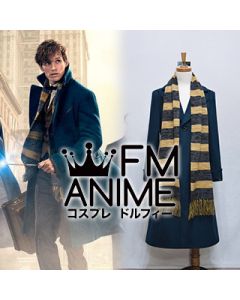 Harry Potter Fantastic Beasts and Where to Find Them Newt Scamander Woolen Coat Cosplay Costume