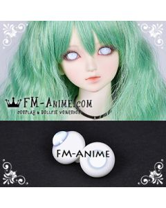 16mm Light Mist Blue Solid Color BJD Dolls Glass Eyes Eyeballs Accessories