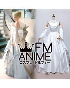 Kingsglaive: Final Fantasy XV Lunafreya Nox Fleuret White Wedding Dress Cosplay Costume