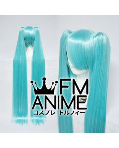 Long Length Clips on Straight Mixed Blue Cosplay Wig