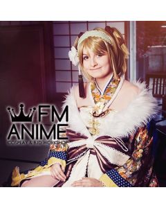 Love Live! Hanayo Koizumi SR Card Mochi and Rice New Year Kimono Cosplay Costume