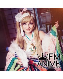 Love Live! Kotori Minami SR Card An Amazing First Dream New Year Kimono Cosplay Costume