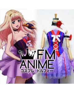 Macross Frontier Sheryl Nome Purple Cosplay Costume 