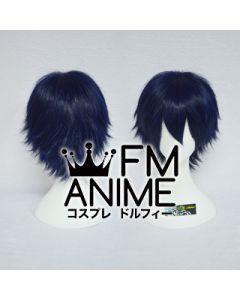 Short Spike Style Ink Blue Cosplay Wig #L1103