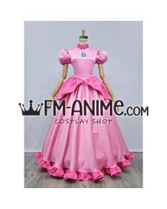 Su Ma-o Princess Peach Pink Dress Cosplay Costume