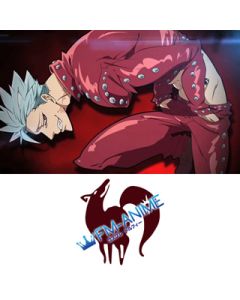 7 Deadly Sins Ban Fox Cosplay Temporary Tattoo Stickers