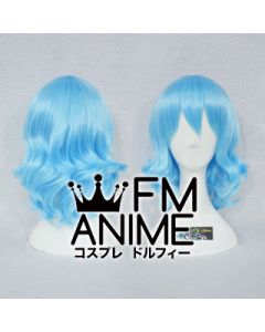 Short Wavy Water Blue Cosplay Wig