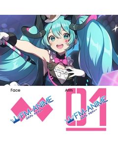 V Singer CV01 Magical Mirai 2019 Ver. Cosplay Temporary Tattoo Stickers