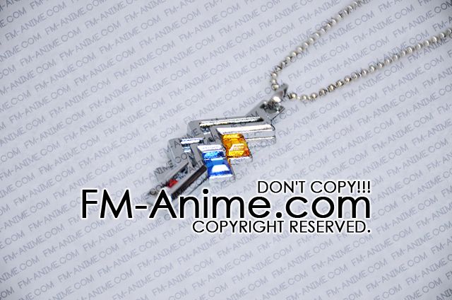 Anime Final Fantasy XIII Lightning Crystal Pendant Necklace Weapon Cosplay Gift 