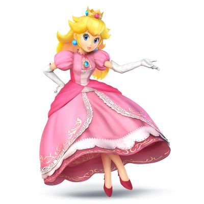 Super Mario Princess Peach Pink Dress Cosplay Costume Outfit HH.1013 