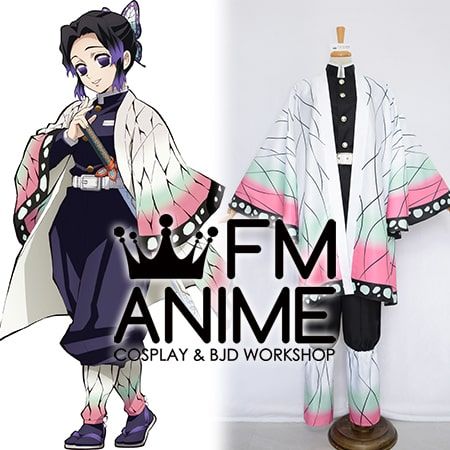 Anime Demon Slayer Kimono Cardigan Robe Kochou Shinobu Cospaly Coat Suit