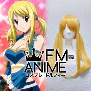 For Cosplay Fairy Tail Lucy Heartfilia Yellow cosplay party full wig New 