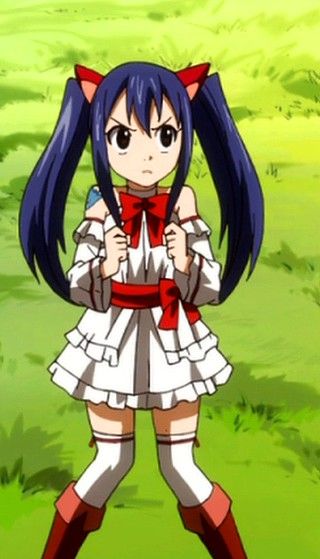 Fairy Tail Wendy Marvell Cosplay Costume white Dress NN.2010 