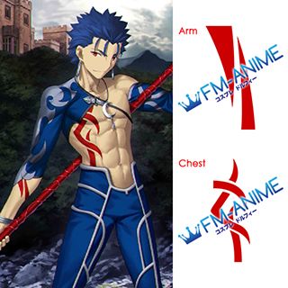 Fate/Grand Order Stage 3 Cu Chulainn FGO Caster Cosplay Costume All Sizes New