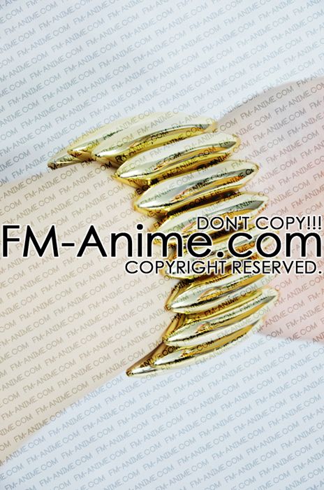 Fate Zero Gilgamesh Cosplay Props Necklace Bracelet Earrings Set Gold Bling 
