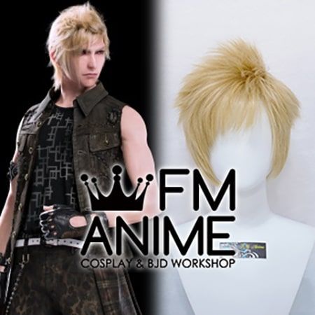 Need Styled FF15 Final Fantasy 15 XV Prompto Argentum Cosplay Wig +FreeTrackNO 