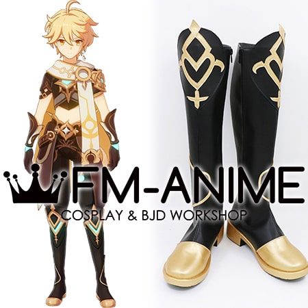Genshin Impact Aether Shoes Cosplay Kong Men Boots